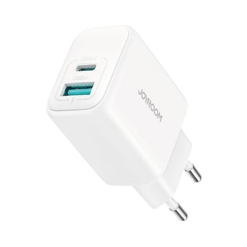 JOYROOM JR-TCF21 20W Dual USB & Type-C Charger EU Plug White - 1