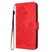 Redmi Turbo 4 Pro/Poco F7 Datura Flower Embossed Flip Leather Case Red - 3