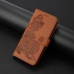 Redmi Turbo 4 Pro/Poco F7 Datura Flower Embossed Leather Case Brown - 2