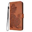 Redmi Turbo 4 Pro/Poco F7 Datura Flower Embossed Leather Case Brown - 3