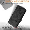 Ulefone Note 14 Black Embossed Rose RFID Anti-theft Leather Case - 6