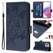 Ulefone Note 18 Ultra Dark Blue Embossed Rose RFID Leather Case - 1