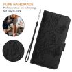 Ulefone Note 18 Ultra Black Embossed Rose RFID Leather Phone Case - 7