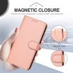 Redmi Turbo 4 Pro/Poco F7 Carbon Fiber Leather Case with Lanyard - Pink - 6