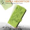 TCL 605/60 SE Green Embossed Rose RFID Anti-theft Leather Case - 6