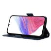TCL 605/60 SE Dark Blue Embossed Rose RFID Anti-theft Leather Case - 3