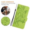 OnePlus Ace 5 Racing Green Embossed Rose RFID Leather Phone Case - 7
