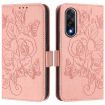 OnePlus Ace 5 Ultra Embossed Rose RFID Anti-theft Leather Case Pink - 2