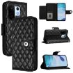 Vivo S30 Pro Mini Flip Leather Phone Case with Lanyard - Black - 1