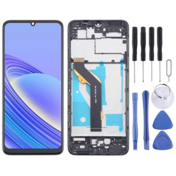 TCL 40 SE OEM LCD Screen Digitizer Assembly with Frame Replacement - 1