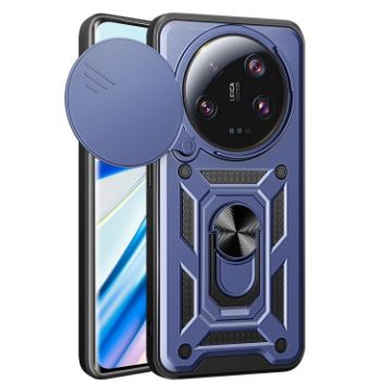 Xiaomi 13 Ultra Blue TPU Hybrid PC Case with Sliding Camera Cover - 1