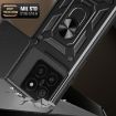 Xiaomi 14T 5G Phone Case Silver - Sliding Camera Cover TPU Hybrid PC - 5