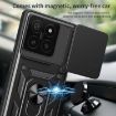 Xiaomi 14T 5G Phone Case Silver - Sliding Camera Cover TPU Hybrid PC - 6