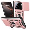 Xiaomi 15 Rose Gold Sliding Camera Cover TPU Hybrid PC Phone Case - 1