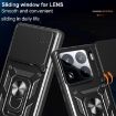 Xiaomi 15 Pro Red TPU Hybrid PC Case with Sliding Camera Cover - 5