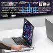BYL-2319 5-in-1 USB-C Docking Station: USB3.0, USB-C, HDTV (Grey) - 6