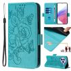 Xiaomi Civi 5 Pro 5G Light Blue Embossed Rose RFID Leather Case - 1