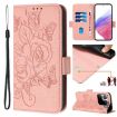 Xiaomi 15S Pro 5G Pink Embossed Rose RFID Leather Phone Case - 1