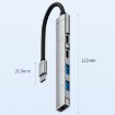 5 in 1 USB-C/Type-C Multi-function HUB Adapter - Silver - 4