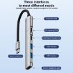 5 in 1 USB-C/Type-C Multi-function HUB Adapter - Silver - 6