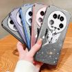 Xiaomi 14 Ultra Silver Glitter Butterfly Holder TPU Case - 2