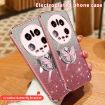 Xiaomi 14 Ultra Silver Glitter Butterfly Holder TPU Case - 3