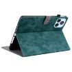 itel VistaTab 30 Dark Green Tiger Pattern Flip Leather Tablet Case - 4