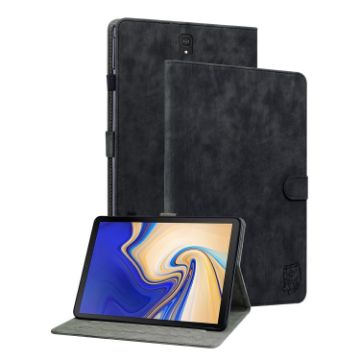 Samsung Galaxy Tab S4 10.5 SM-T830 Tiger Pattern Leather Case (Black) - 1