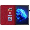 itel Pad One 10.1 Red Butterfly Flower Embossed Leather Tablet Case - 6