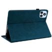 itel VistaTab 30 Blue Leather Tablet Case - Butterfly Flower Embossed - 5