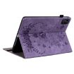 itel Pad One 10.1 Purple Butterfly Rose Embossed Leather Tablet Case - 5