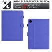 Samsung Galaxy Tab A8 10.5 2021 Purple Leather Case Fiber Texture - 3