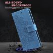 Redmi Turbo 4 Pro/Poco F7 Seven-Petal Flowers Embossed Leather Case Blue - 7