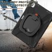 iPad Pro 13 2024 Silicone Hybrid Case with Holder & Strap (Black) - 6