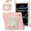 iPad Pro 13 2024 Silicone Hybrid Case with Holder & Strap - Pink - 1