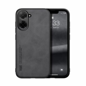 Redmi A5/Xiaomi Poco C71 Magnetic Leather Phone Case Dark Grey - 1