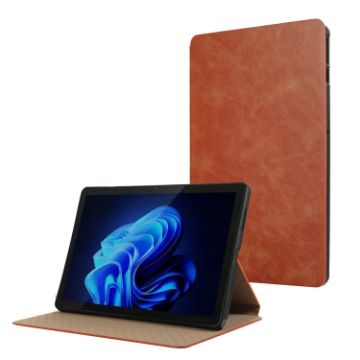 Itel Pad One 10.1 Crazy Horse Leather Tablet Case - Brown - 1