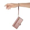 Redmi K80/K80 Pro Pink Leather Phone Case with Nine Card Slots & Zipper - 6