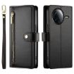 Redmi K80/K80 Pro Leather Phone Case with Nine Card Slots - Black - 2