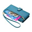 Redmi K80/K80 Pro Leather Phone Case with Nine Card Slots - Blue Wallet Bag - 5