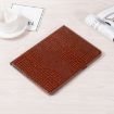 iPad Pro 13 2024 Brown Crocodile Texture Leather Tablet Case - 2