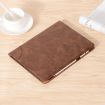 Retro Book Style Leather Tablet Case for iPad Pro 13 2024 - Coffee - 2