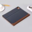 iPad Pro 13 2024 Blue Leather Book Style Tablet Case - 3