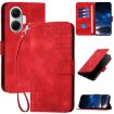 Redmi Turbo 4 Pro/Poco F7 YX0080 Butterfly Leather Case with Lanyard (Red) - 1