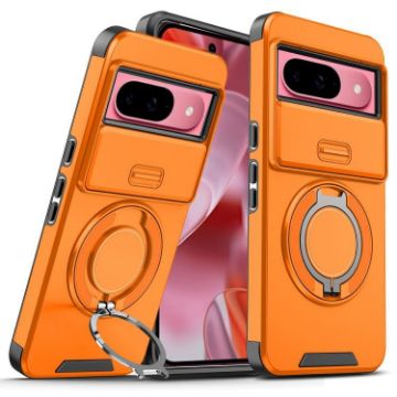 Google Pixel 10/10 Pro Orange Camshield Ring Holder Case - 1