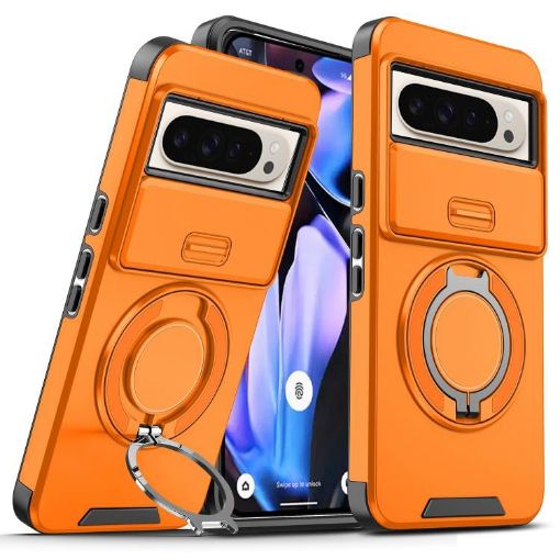 Google Pixel 10 Pro XL Orange Camshield Ring Holder Case - 1