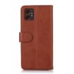 Samsung Galaxy XCover7 Pro Brown Cow Texture Flip Leather Case - 3