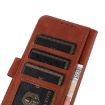 Samsung Galaxy XCover7 Pro Brown Cow Texture Flip Leather Case - 6