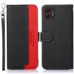 Samsung Galaxy XCover7 Pro KHAZNEH Leather RFID Case - Black Litchi Texture - 1