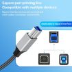 USB 3.0 A Male to USB-B Printer Cable, 2m Data Transmission Adapter - 5